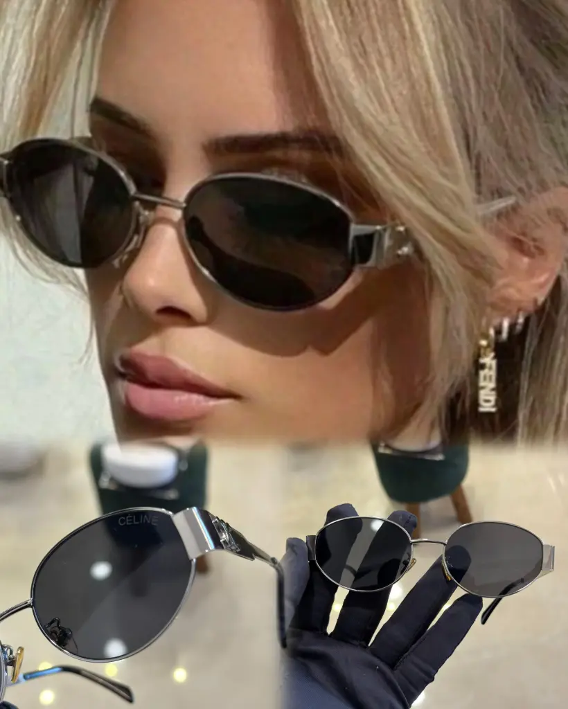 CELINE 1006 SILVER BLACK